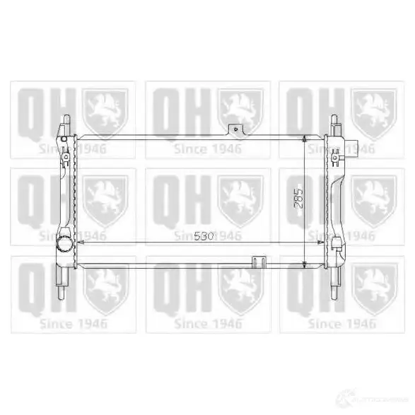 Радиатор охлаждения двигателя QUINTON HAZELL 669971 qer1240 5016593369993 YLNXET S