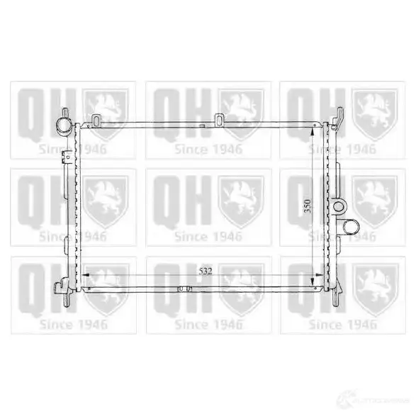 Радиатор охлаждения двигателя QUINTON HAZELL 5016593370036 qer1244 L UYVCK 669975