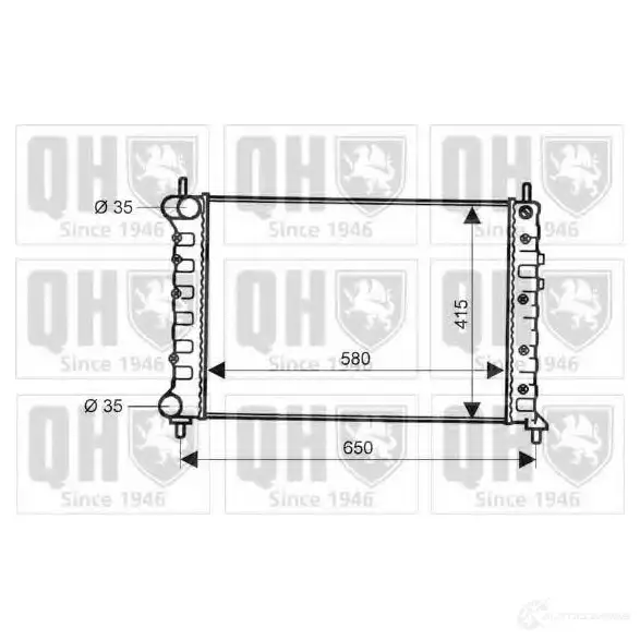 Радиатор охлаждения двигателя QUINTON HAZELL 670644 qer2028 5016594018944 EH3 J87