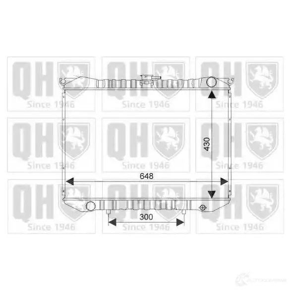 Радиатор охлаждения двигателя QUINTON HAZELL 670577 5016594017381 4CQX J qer1957