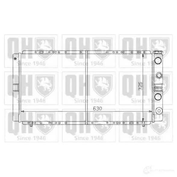 Радиатор охлаждения двигателя QUINTON HAZELL 670033 5016593370661 qer1311 UQG DUVH