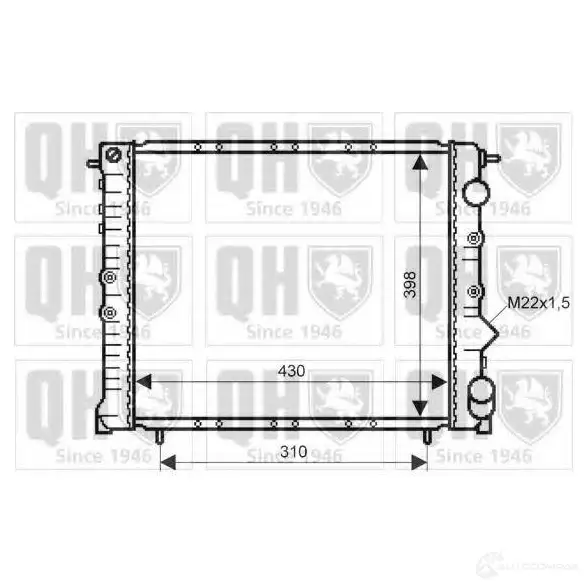 Радиатор охлаждения двигателя QUINTON HAZELL 5016593553224 qer1832 N5V TR3 670466