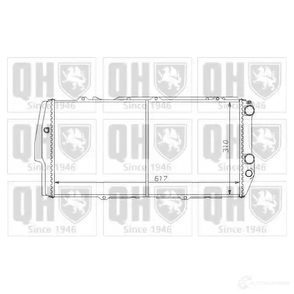 Радиатор охлаждения двигателя QUINTON HAZELL 0J2AM4 X 5016593367913 qer1007 669800