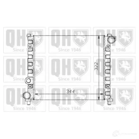 Радиатор охлаждения двигателя QUINTON HAZELL qer1359 670073 5016593371170 XT R18P7