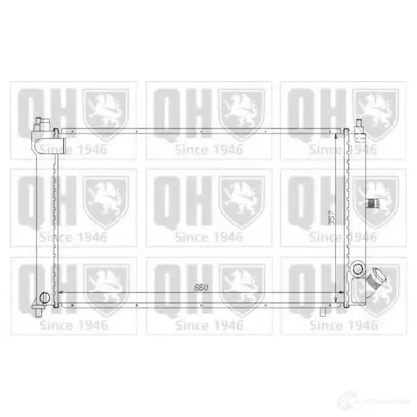 Радиатор охлаждения двигателя QUINTON HAZELL qer1506 5016593397453 670202 A9YVL0 8