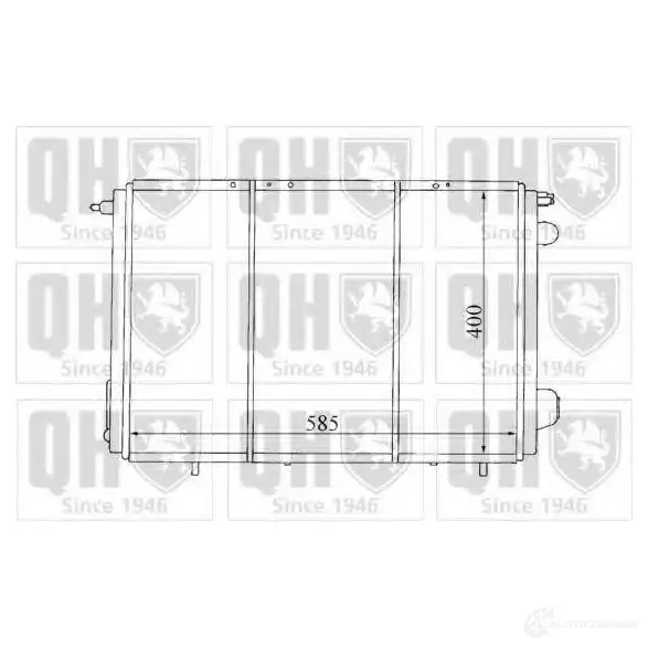 Радиатор охлаждения двигателя QUINTON HAZELL 670060 qer1344 5016593370982 6 4IZ9LL