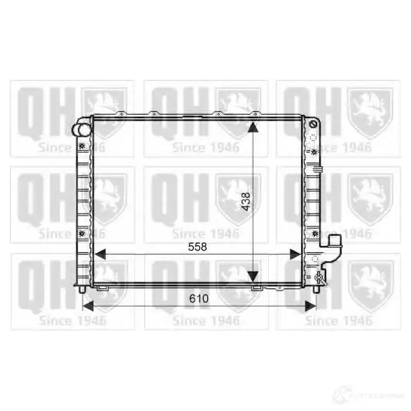 Радиатор охлаждения двигателя QUINTON HAZELL 670779 qer2168 5050438006803 OMD3 W