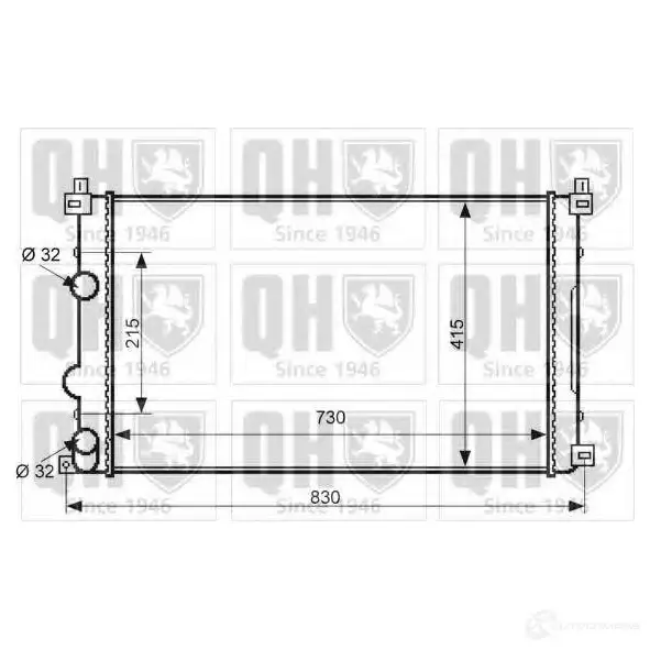 Радиатор охлаждения двигателя QUINTON HAZELL F OQ8NR 670908 qer2298 5050438008104