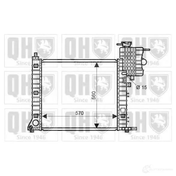 Радиатор охлаждения двигателя QUINTON HAZELL NZZZ 4Y 5050438007442 qer2232 670842 изображение 0