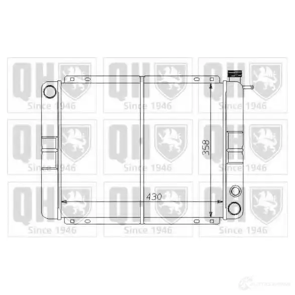 Радиатор охлаждения двигателя QUINTON HAZELL DT6 3WT 5016593370487 670018 qer1291