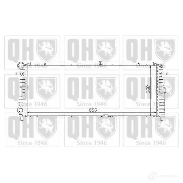 Радиатор охлаждения двигателя QUINTON HAZELL 5016593369887 qer1228 669960 ERN0V N