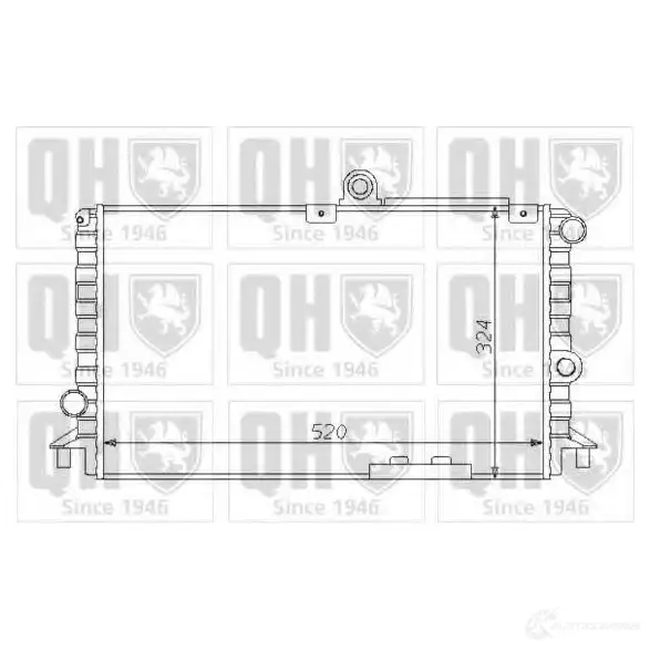 Радиатор охлаждения двигателя QUINTON HAZELL 5M VRIT 670145 5016593372061 qer1443