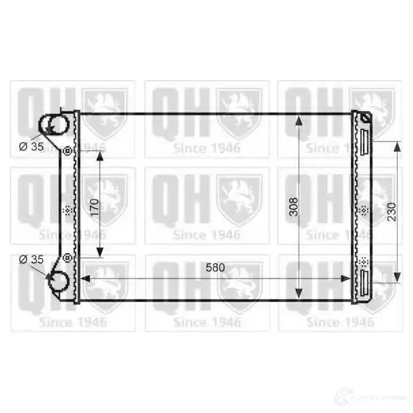 Радиатор охлаждения двигателя QUINTON HAZELL 5050438133769 IA Z6P4 qer2387 670997