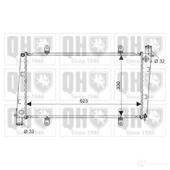 Радиатор охлаждения двигателя QUINTON HAZELL qer2375 670985 OMVS W 5050438008876 изображение 0