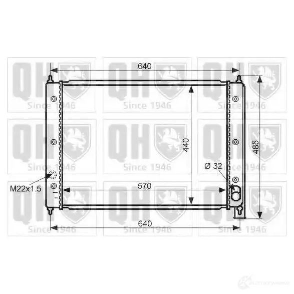 Радиатор охлаждения двигателя QUINTON HAZELL qer1420 8PH OI 5016593371866 670123