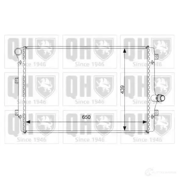 Радиатор охлаждения двигателя QUINTON HAZELL 5050438135329 2F CLTLX 671153 qer2543