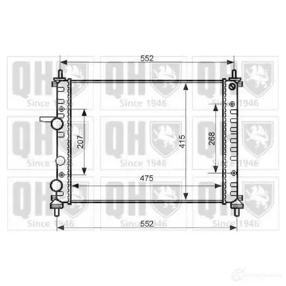 Радиатор охлаждения двигателя QUINTON HAZELL qer2394 5050438133837 BTQK AS 671004