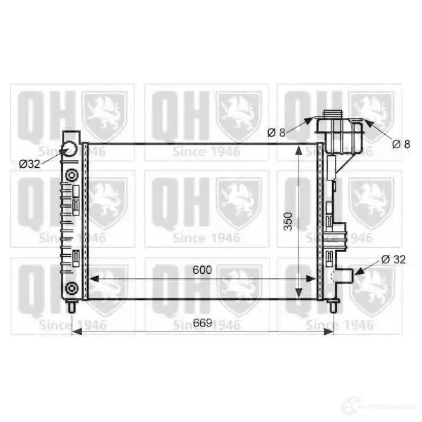 Радиатор охлаждения двигателя QUINTON HAZELL qer1709 TSPKX Y 670384 5016593552050