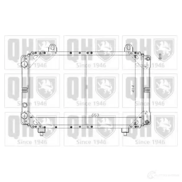 Радиатор охлаждения двигателя QUINTON HAZELL 670002 5016593370302 DLP ZF qer1274 изображение 0