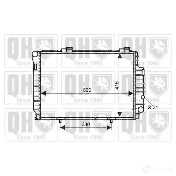 Радиатор охлаждения двигателя QUINTON HAZELL 00ATY KY 5016594017329 qer1950 670570 изображение 0