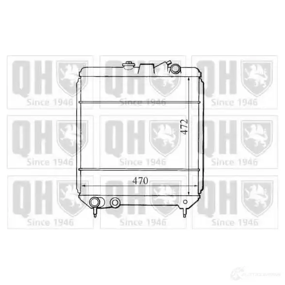 Радиатор охлаждения двигателя QUINTON HAZELL 3E4 AM5J 5016593370326 670004 qer1276