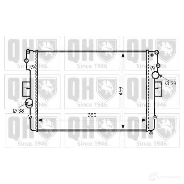 Радиатор охлаждения двигателя QUINTON HAZELL P 5NQY qer2416 5050438134056 671026