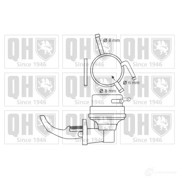 Топливный насос QUINTON HAZELL 5016593244856 673291 U B2VBOJ qfp205