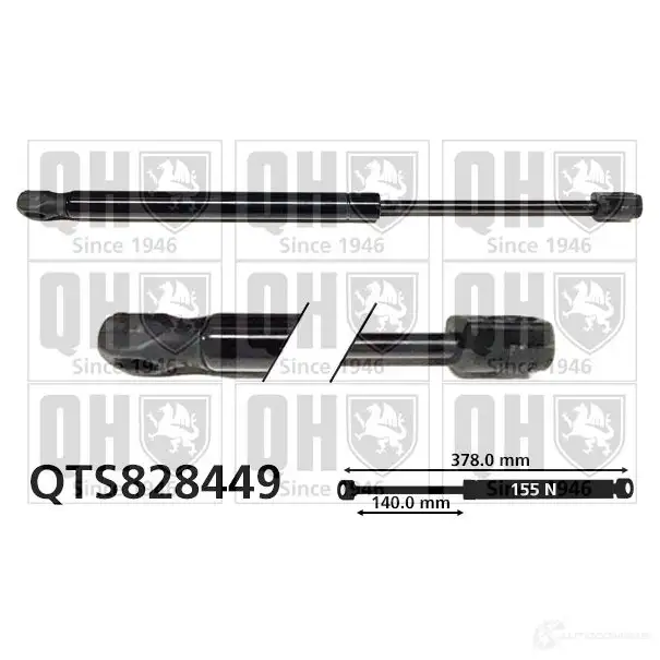 Амортизатор капота QUINTON HAZELL 1209830575 5050438441628 P WVJU qts828449