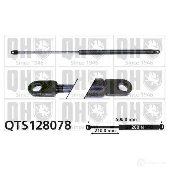 Амортизатор капота QUINTON HAZELL W6 6OK qts128078 5016593738720 688275