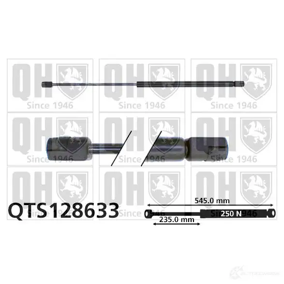 Амортизатор капота QUINTON HAZELL 704 Q0K3 qts128633 5016593721555 688612