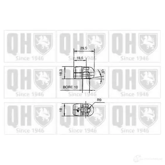 Амортизатор капота QUINTON HAZELL 128190 87B6G AV 1423262439 изображение 1