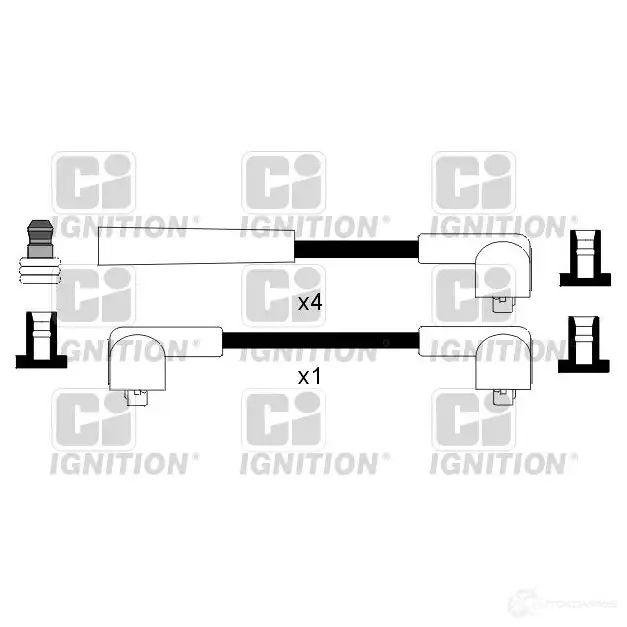 Высоковольтные провода зажигания, комплект QUINTON HAZELL 693502 xc598 5022515070090 JWC VHD2