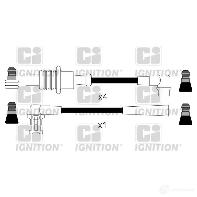 Высоковольтные провода зажигания, комплект QUINTON HAZELL OGF1A B2 693595 xc804 5022515110093 изображение 0