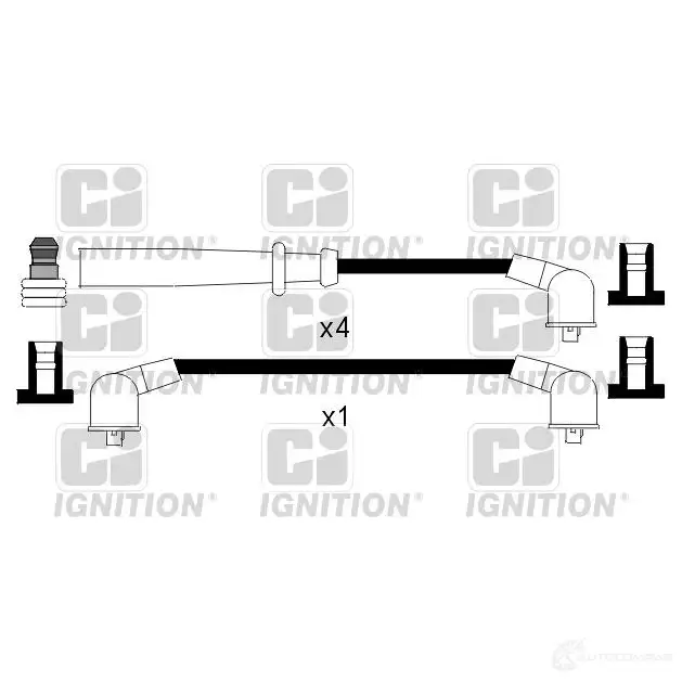 Высоковольтные провода зажигания, комплект QUINTON HAZELL CWT4 C 693708 5022515111465 xc941 изображение 0