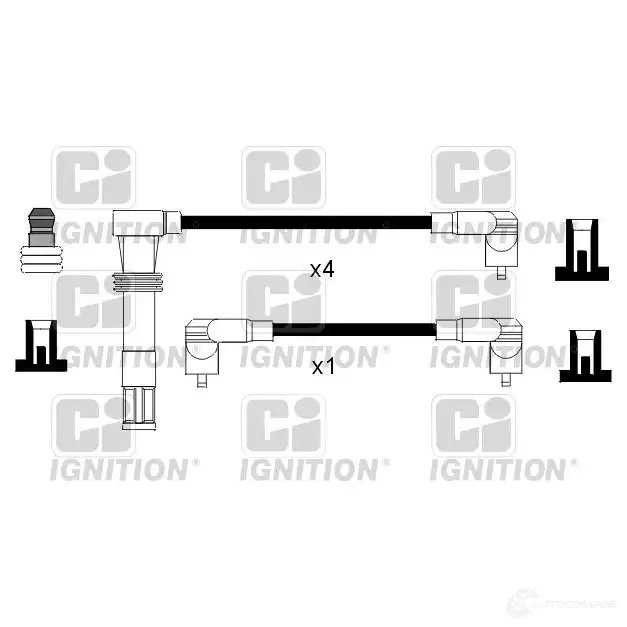 Высоковольтные провода зажигания, комплект QUINTON HAZELL 6 MMSX 692807 5022515108755 xc1028