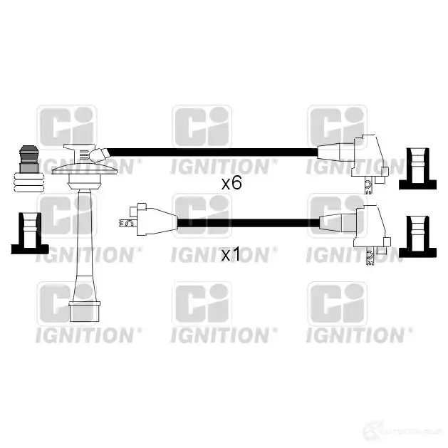 Высоковольтные провода зажигания, комплект QUINTON HAZELL xc859 693642 5022515110642 5B GZ2 изображение 0