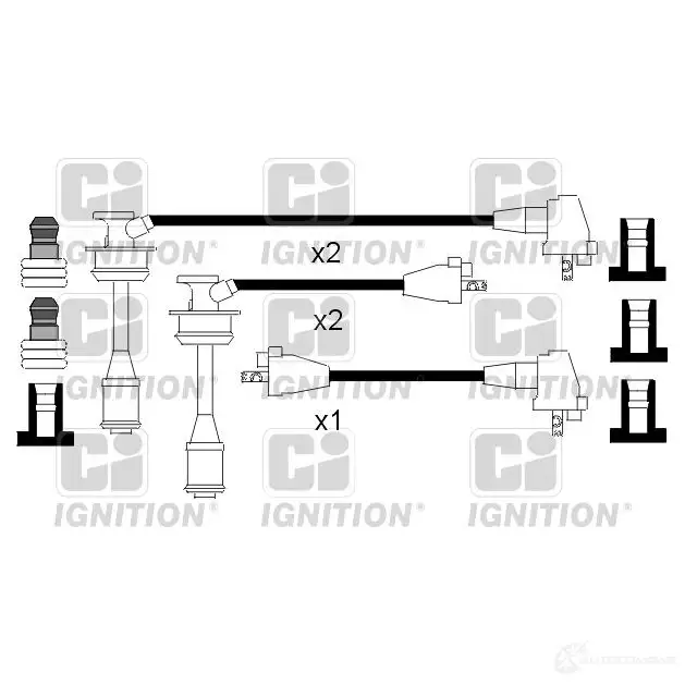 Высоковольтные провода зажигания, комплект QUINTON HAZELL 5022515070342 7H YVD xc625 693512 изображение 0