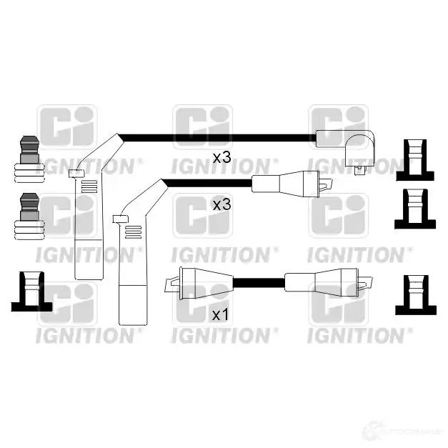 Высоковольтные провода зажигания, комплект QUINTON HAZELL 5022515108731 692805 xc1026 0HXB1 IV