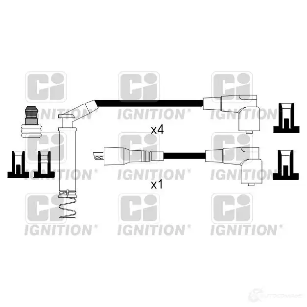 Высоковольтные провода зажигания, комплект QUINTON HAZELL 5022515110017 693587 B5 SBOKL xc796
