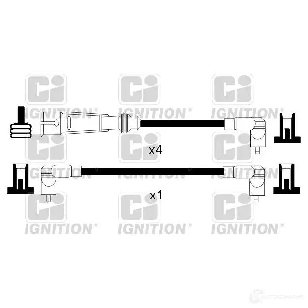 Высоковольтные провода зажигания, комплект QUINTON HAZELL 693566 5022515109790 xc774 5QS2 2D изображение 0
