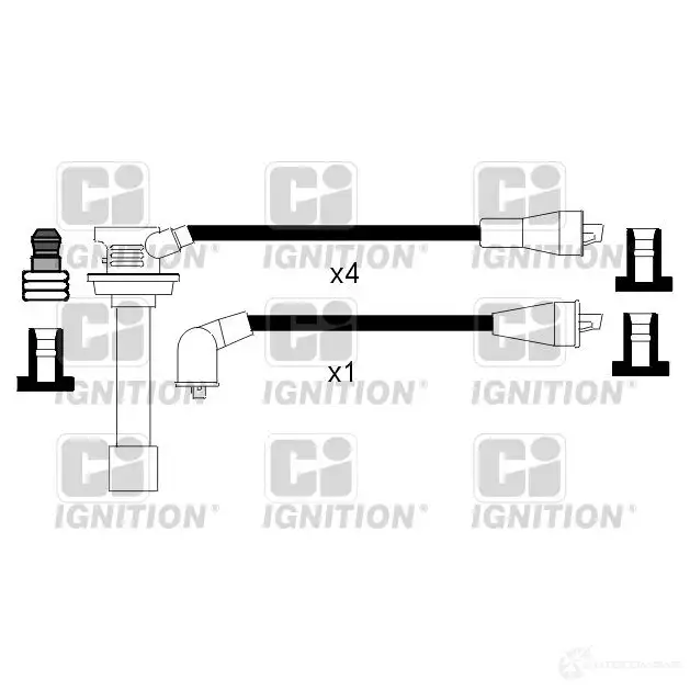 Высоковольтные провода зажигания, комплект QUINTON HAZELL xc896 693672 5022515111014 U0PQM JK