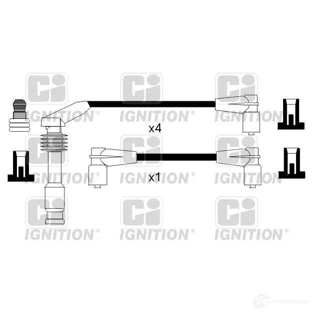 Высоковольтные провода зажигания, комплект QUINTON HAZELL IW 3SJ xc761 5022515109660 693553