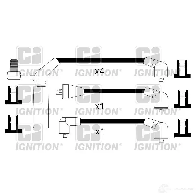Высоковольтные провода зажигания, комплект QUINTON HAZELL 693664 xc884 6IAH O 5022515110895 изображение 0