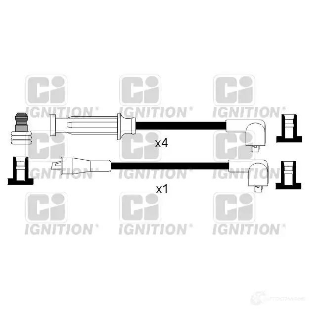 Высоковольтные провода зажигания, комплект QUINTON HAZELL xc906 H4KH 7 5022515111113 693681 изображение 0