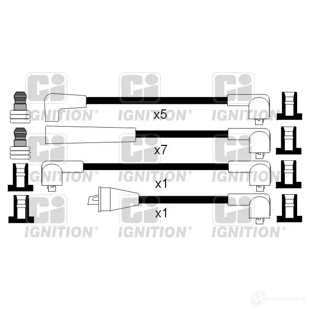 Высоковольтные провода зажигания, комплект QUINTON HAZELL Z6 L9ZA xc966 693731 5022515111717
