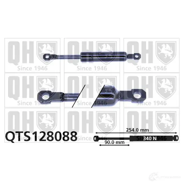Амортизатор багажника, упор задней двери QUINTON HAZELL 688283 91XX JL 5016593267695 qts128088