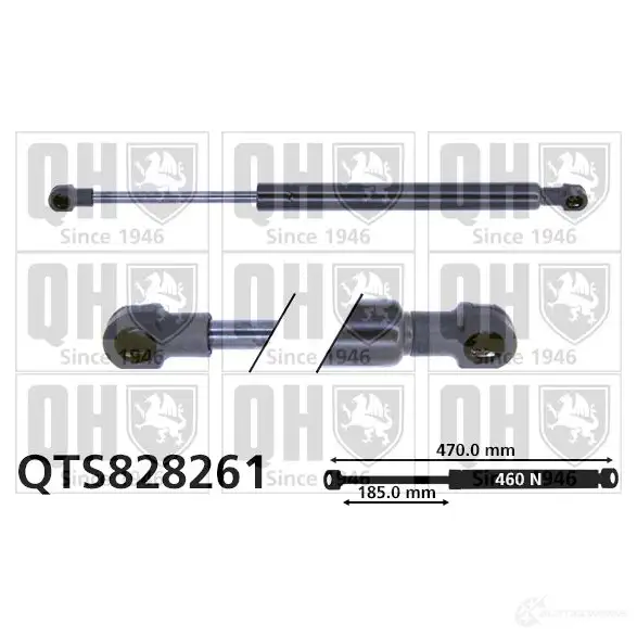 Амортизатор багажника, упор задней двери QUINTON HAZELL 5050438413847 689051 qts828261 35OSV R