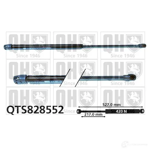 Амортизатор багажника, упор задней двери QUINTON HAZELL Y84G S 1424534298 qts828552 5050438474688