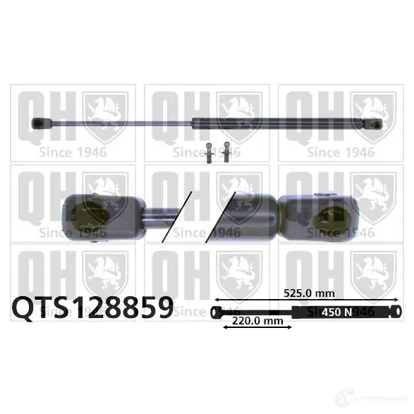 Амортизатор багажника, упор задней двери QUINTON HAZELL qts128859 DU8T G 688781 5016593859319