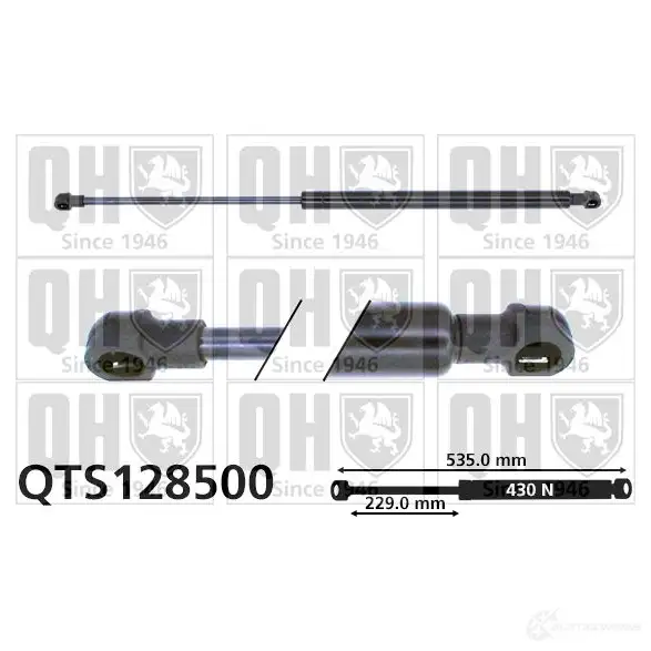 Амортизатор багажника, упор задней двери QUINTON HAZELL 688498 qts128500 5016593883819 2HFY Q